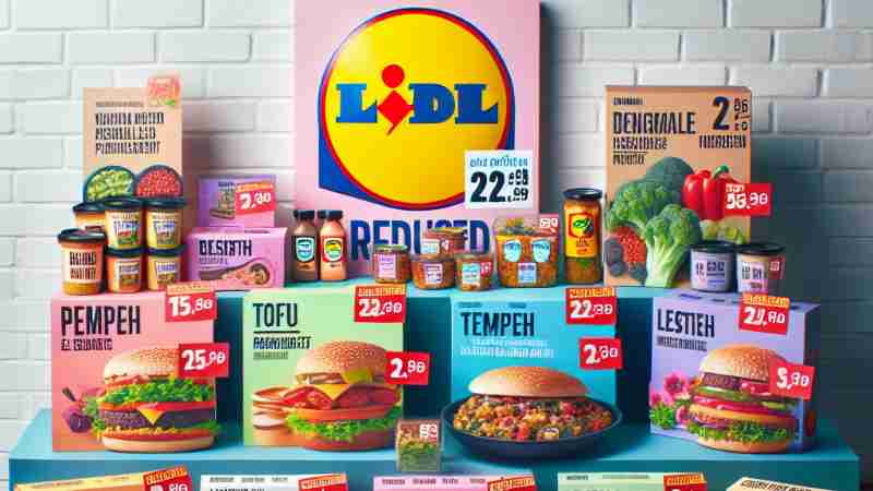 Lidl Belgium Permanently Reduces Prices of Plant-Based Proteins for Parity, Concept art for illustrative purpose, tags: preise für - Monok